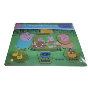 Peppa Pig Camping 7 Pc Chunky Wood Puzzle TCG Toys #38817-3 2021
